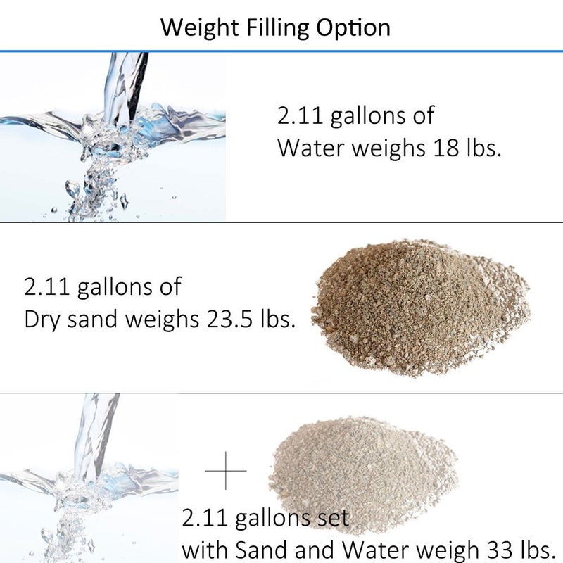 ABCCANOPY Heavy Duty Drum Weights Fill with Water or Sand, 70 LB - Image 4
